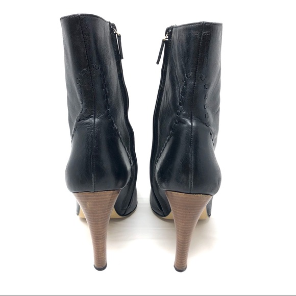 GUCCI black leather booties, made Italy, size 9 - Picture 11 of 15